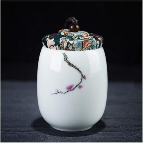 Mini Urns Adult Funeral Urn Ceramics Seal Moisture Proof Cremation Urns for A Small Amount Human Ashes