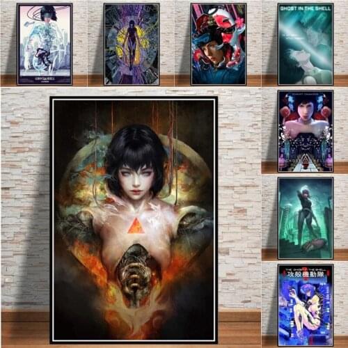 Ghost In The Shell Fight Police Anime Diamond Art Painting Full Drill Cross Stitch Kits Mosaic Embroidery 5D DIY Home Decor