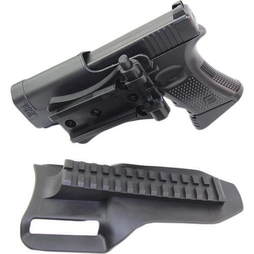 QLS Adapter Holster Platform For Glock 17 19 Quick Locking Detach System Adjustable Rider Waist Loop Paddle Hunting Accessories