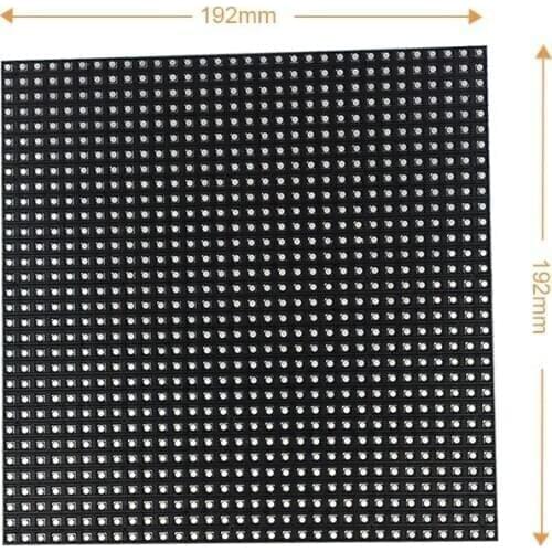 Full color hub75 P6 192*192mm led module Indoor 27777dot/sqm SMD3528 32*32 pixel RGB display led matrix free shipping P2 P3 P6