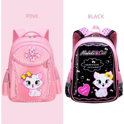3pcs/set Cat Cartoon School Bags Children School Backpack For Girls Waterproof Backpack Child Schoolbag Pink Mochilas Escolares