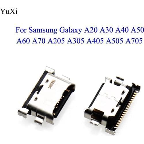 YuXi 10pcs USB Charging Port Plug Dock Connector Socket For Samsung Galaxy A20 A30 A40 A50 A60 A70 A205 A305 A405 A505 A705