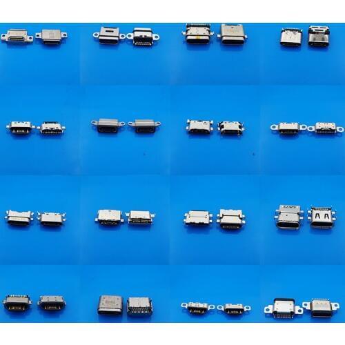 54Models 162pcs Micro 3.1 USB Type C Female Connectors Micro USB 3.1 Jacks for Mobile Phone Table usb Charging Port USB-C Socket