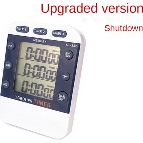 Digital Kitchen Cooking Timer Clock 3 Channels Simultaneous Timing Countdown Up Pocket Timer