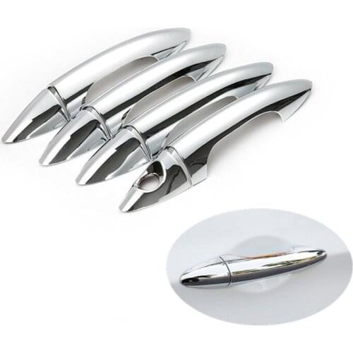 For Hyundai Solaris Verna ix25 Accent Grand Avega 2010 2011 2012 2013 2014 2015 New Chrome Car Door Handle Cover Trim Sticker