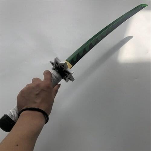 Kimetsu no Yaiba Sword Weapon Demon Slayer Shinazugawa Sanemi Cosplay Sword 1:1 Anime Ninja Knife wood toy 80cm