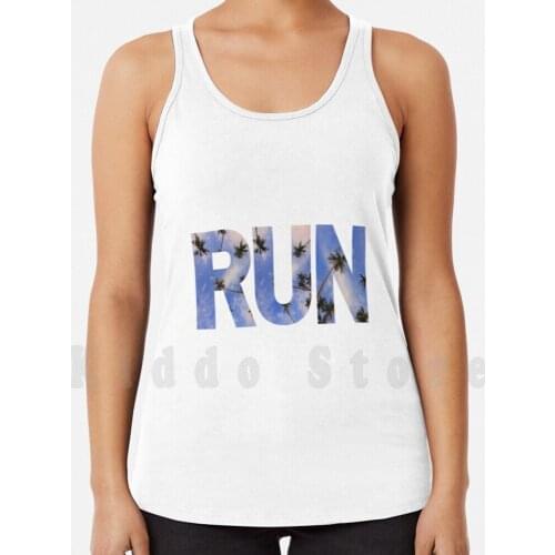 Blue Sky Run Coconut Trees Réunion 974 tank tops vest sleeveless Reunion 974 Reunion Island Indian Ocean