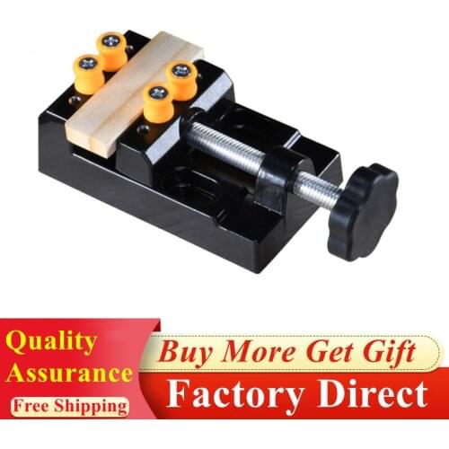 Muliti-Funcational Mini Carving Bench Clamp Miniature Flat Table Jaw DIY Drill Press Smart Workbench Vise Sculpture Craft Carve