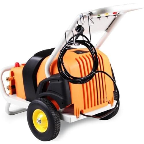 PM-630A cold water washing machine 380V 4kW high pressure washer 170bar high flow 15LPM cleaning machine stop shut gun off