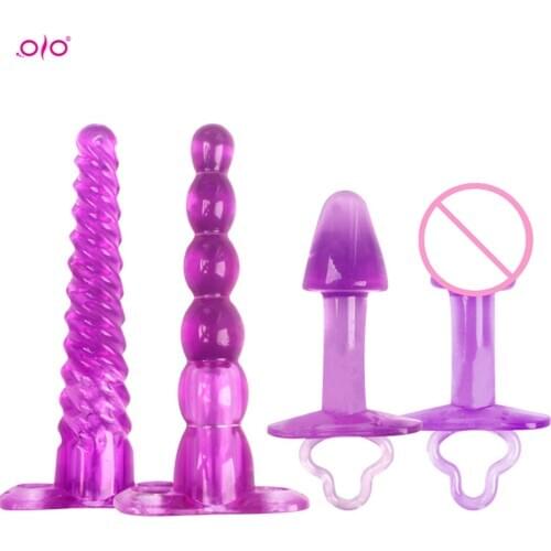 OLO Sex Toys for Women Men Prostate Massager Anal Dildo Bead Anal Plug Butt Plug Butt Stimulation Crystal