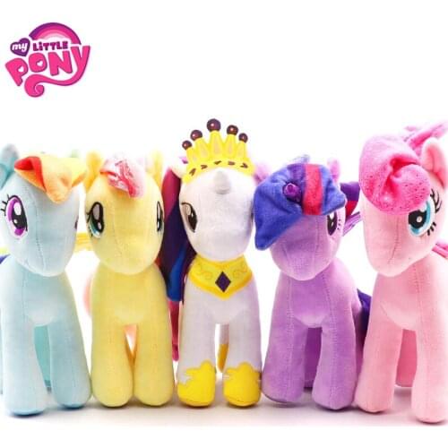 22 CM Original My Little Pony Plush Doll Toy Cartoon Anime Figure Dolls Model Stuffed Puppet Girls Plushs Toys Kid Birthday Gift
