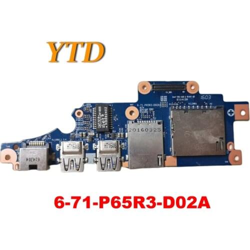 Original for CLEVO P650RE USB board audio board 6-71-P65R3-D02A tested good free shipping