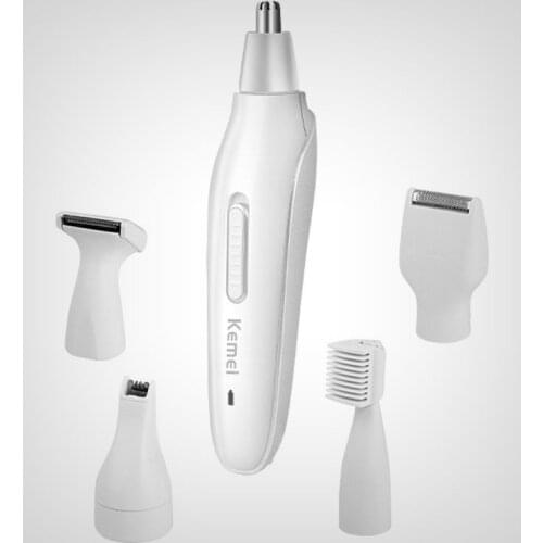 5in1 rechargeable electric nose hair trimmer men grooming facial kit beard trimer facial eyebrow trimmer nose ear shaving