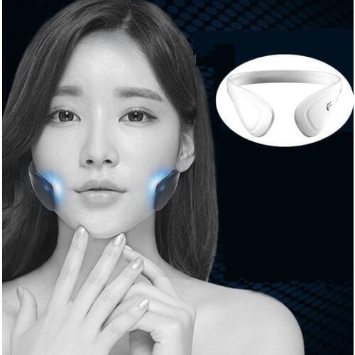 EMS Face Lifting Machine Muscle Stimulator V Face Slimming Exerciser Massage Tighten For Face With Gel Pads Skin Lift Tools