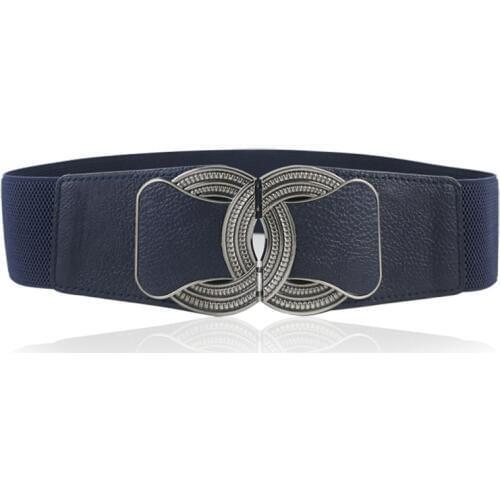 Direct Selling Brand Belts For Women European And American Style Female Dress Belts 6cm Wide Elastic Corset Belts 2019