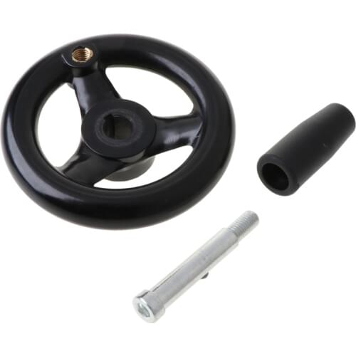 3.9" Diameter Hand Wheel w/ Revolving Handle For Milling Machine