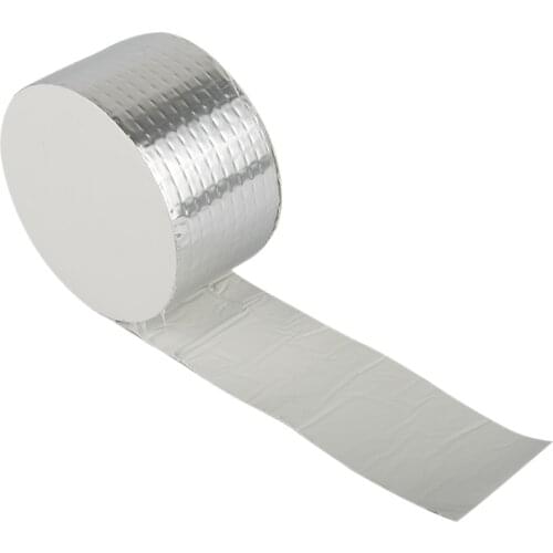 1PC Self Adhesive Aluminum Foil Butyl Rubber Tape Stop Leak Stick Waterproof Repair Super Nano TapeHose Repair Tape For Roof Hot