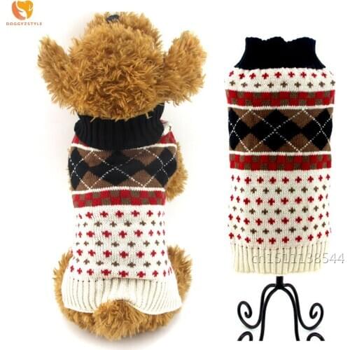 Pet Warm Square Bat Dog Sweater Halloween Winter Knitted Coat Puppy Cat Jacket Clothes Pets Apparel For Small Dogs Chihuahua
