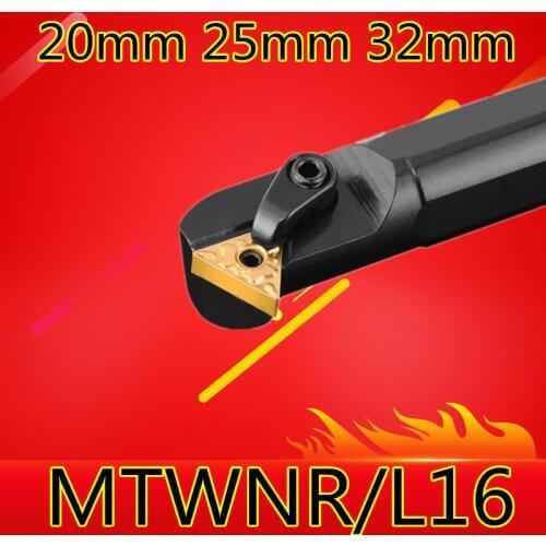 1PCS S20R-MTWNR16 S25S-MTWNR16 S32T-MTWNR16 S40T-MTWNR16 MTWNL16 20mm 25mm 32mm 40mm the Right/Left Hand CNC Turning Lathe tools