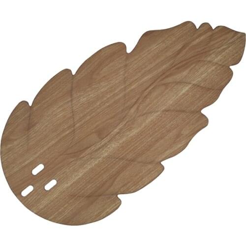 Tropical Ceiling Light Fan Blade Replacement Indoor Outdoor Room Lamp Ventilator Accessory ABS Bamboo Straw Weaving Leaf Design