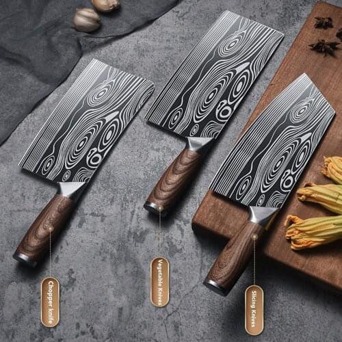 Knife High-grade handmade forged blade carbon steel kitchen knife Chinese chef knife vegetable cleaver kitchen knives