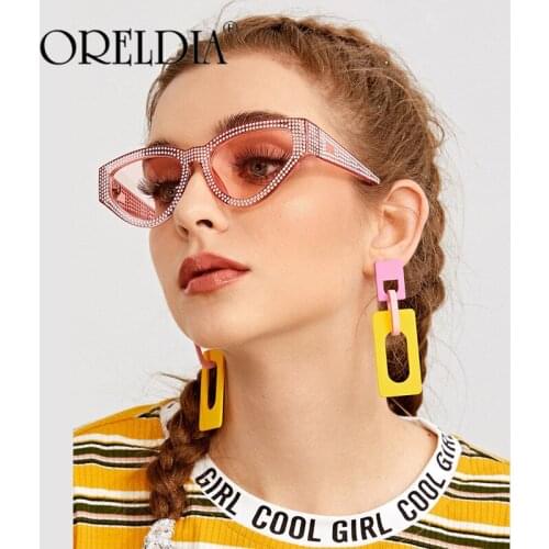 Vintage Pink Cat Eye Sunglasses Women Fashion Brand Designer Mirror Small Frame Cateye Glasses Female Shades UV400 Gafas de sol