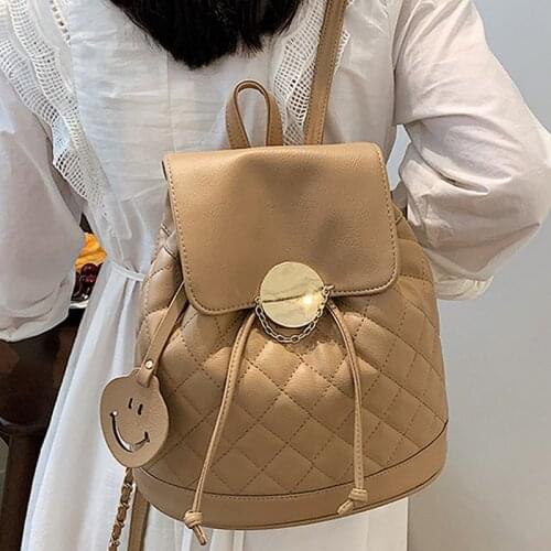 Women Fashion Backpack Female String Travel Bag Casual Ladies Small Designer Backpacks School Bag for Girls Mochilas Para Mujer