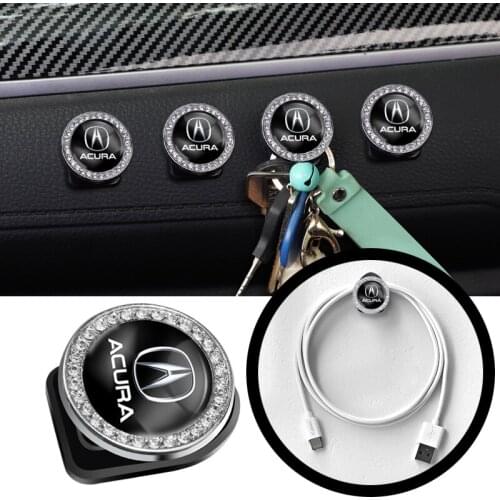 2Pcs Car Mini Hooks Hidden Storage Hooks For Acura TSX RSX MDX RLX RDX Integra CDX TLX-L NSX ILX TLX ZDX