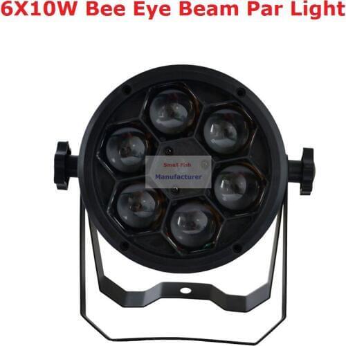 2020 Factory Price 1Pcs 60W Bee Eyes Beam Par Light 6X10W RGBW 4IN1 LED Par Lights For Stage Dj Disco Professional Party Show