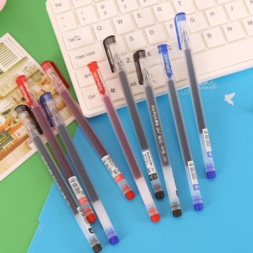 30 Pcs Pens Large Capacity Diamond Head Neutral Pen Creative Cute Transparent Gift Pen Learning Supplies