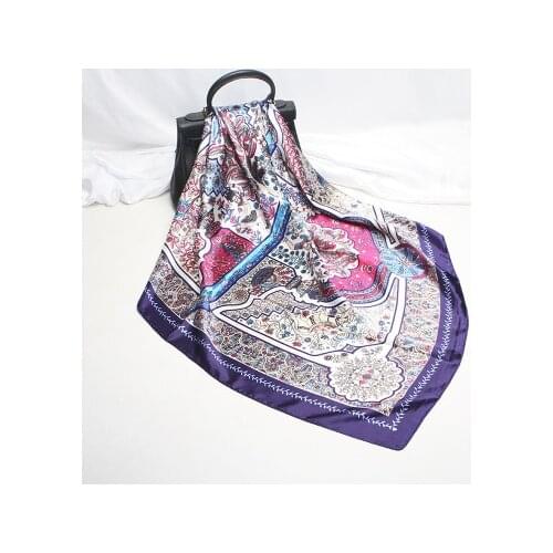 90*90cm New Yuemei Printed Scarf Womens All-match Square Scarf Scarf Decorations Shawl