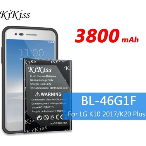 3800mAh BL-46G1F Battery For LG K10 2017 Version K20 Plus K425 K428 K430H m250 MS250 X400 TP260 BL 46G1F Mobile Phone Battery