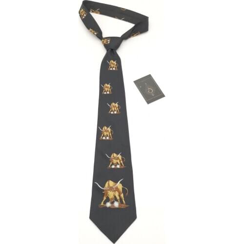 [Xingqi BANNER] Bulldog Original Male and Female Personality Vintage Pattern Matching Casual Handmade Shirt Tie O