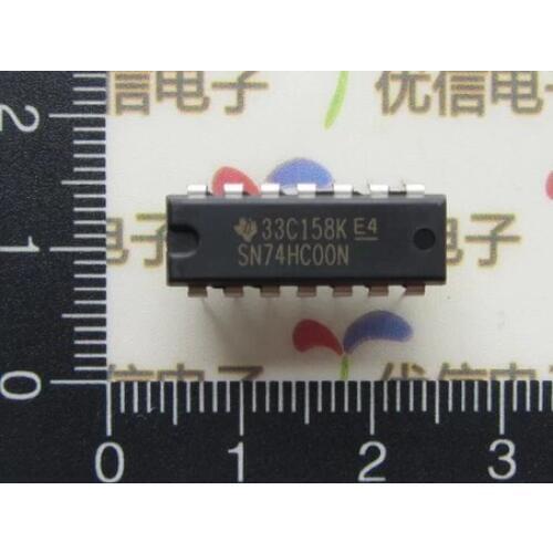 Free shipping new original SN74HC00N DIP14 IC chip digital / logic IC / QUADRUPLE 2-INPUT POSITIVE-NAND GATES SN74HC00N
