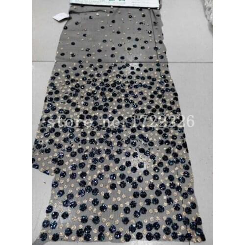 Black golden dobby lace elegant shining lovely sequin lace flower hand print for lady sawing/wedding dress/veil,send by dhl