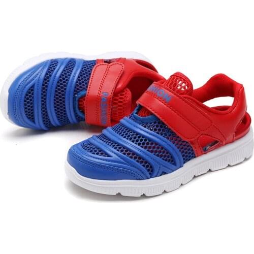 2020 Kids Shoes 1 Pair Casual Children Kids Shoes Baby Boy Closed Toe Summer Beach Sandals Flat Breathable Beach Slip-On Shoes