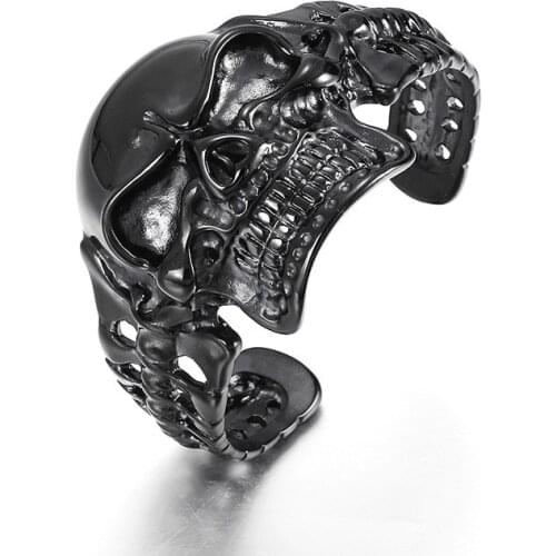European and American Fashion Atmosphere Mens Domineering Punk Style Skull Bracelet