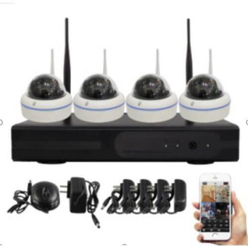 2MP 1080P Wireless IP Dome Camera NVR Kit 4CH/8CH Home Security Surveillance Camera