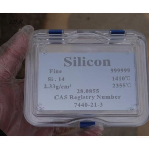 Silicon, monocrystalline silicon, periodic phenotypic element plate, 0.65*60*100mm, weighing about 8.96g, Si equal to 6N