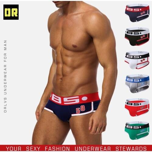 BS85 mens underwear cotton breathable comfort solid color briefs men a generation BS39T