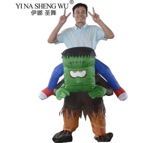 New Inflatable Costumes Ride On Science People Gink Halloween Purim Costume Blow Up For Adult Men Women Cosplay Carnival Party