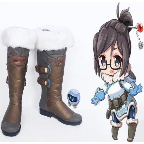 Anime OW Cosplay Shoes Boots Mei Cosplay Shoes Halloween Party Daily Leisure Shoes