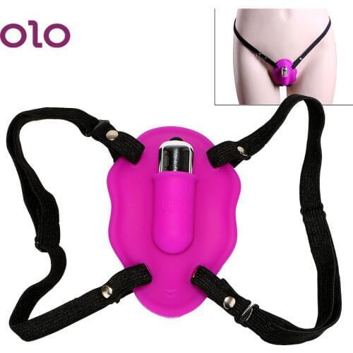 OLO Butterfly Vibrator Wearable Clitoris Stimulate G-spot Massage Sex Toys for Women Female Masturbator Orgasm Medical Silicone