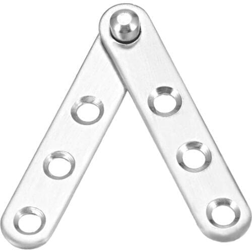 UXCELL Newest 4pcs 60mm x 11mm Stainless Steel 360 Degree Door Pivot Hinge 4.5mm Dia. for Revolving Door, Good Hiding Effect