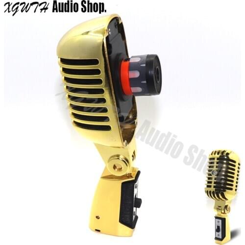 Wired Handheld Cardioid Dynamic Classic Retro Microphone Vintage Style Professional DJ Karaoke Studio Jazz Stage Vocal Mic 55SH