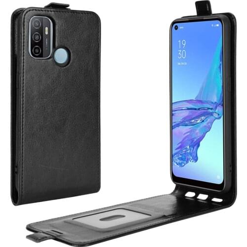 Luxury PU Leather Flip Case Vertical Open Down Up Case For OPPO A53 A32 2020 A53S Case Coque