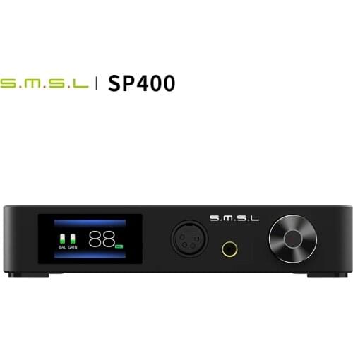 SMSL SP400 Full Balanced THX AAA 888 6.5mm SE Out XLR RCA Headphone Amplifier
