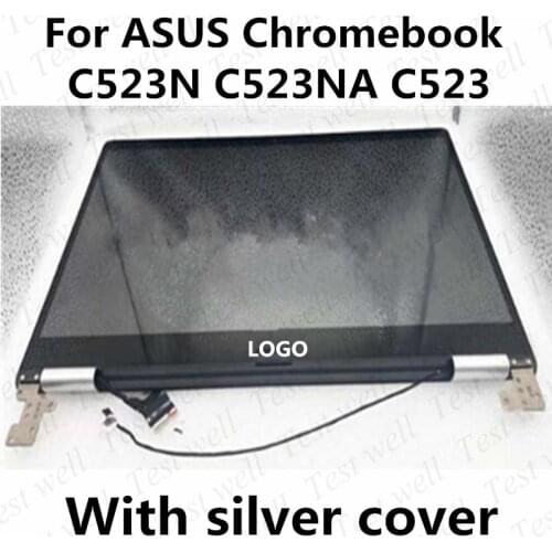 FOR ASUS Chromebook C523 Glass Touch Digitizer panel with lcd display Assembly full set replacement For ASUS C523NA-IH24T