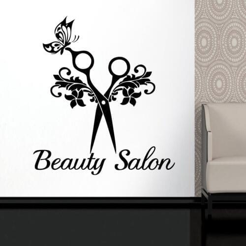 Barber Shop Sticker Customized Chop Bread Decal Posters Vinyl Wall Art Decor Windows Decoration Haircut Shavers Glass Decals