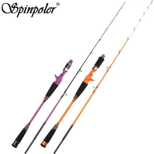 Spinpoler 2Sections Sensitive Slow Pitch Jigging Rod Carbon Fiber Fishing Rod Light Jigging Power 6KG Casting Weight 30-60g